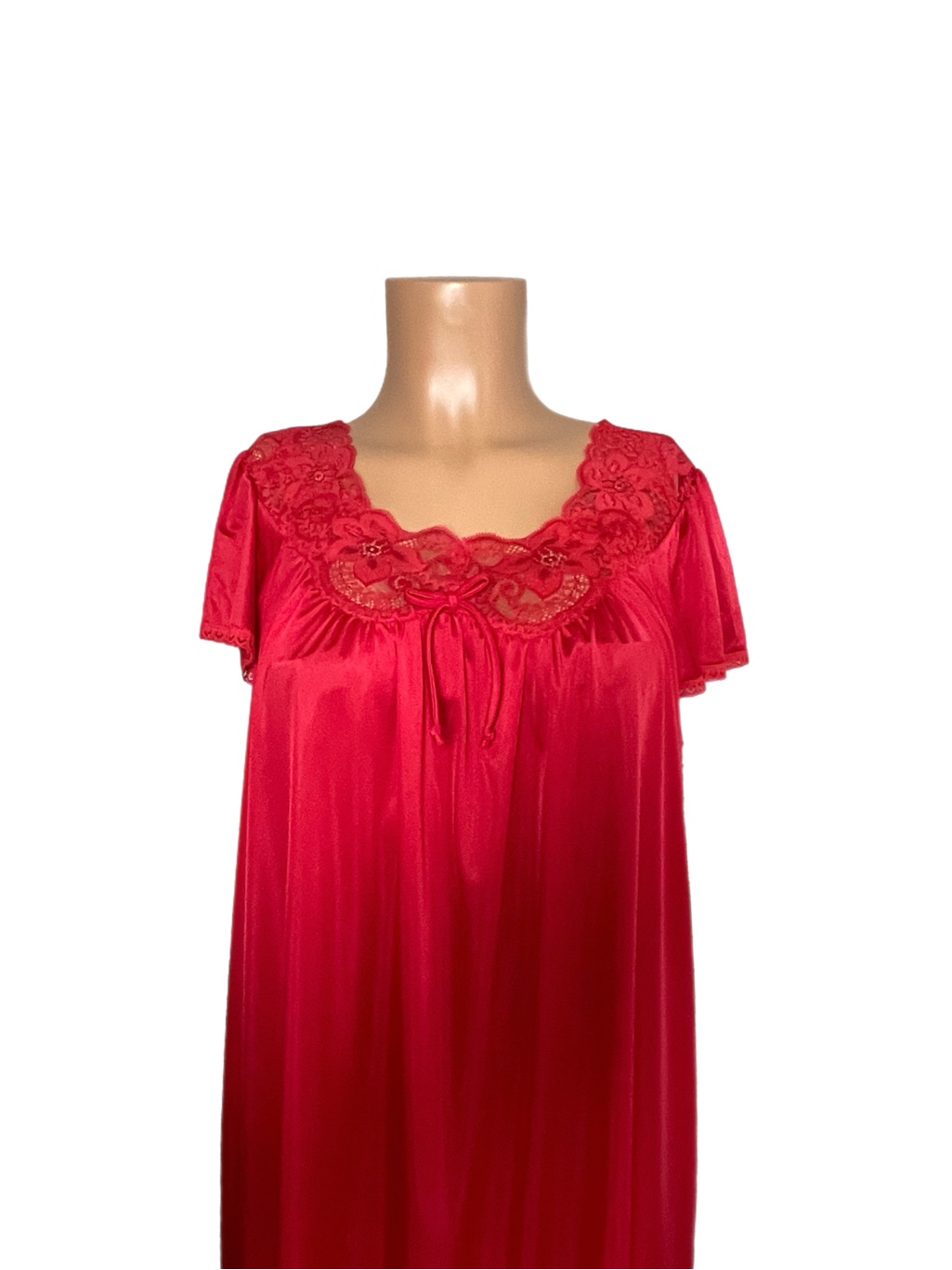 Super Rare Deadstock Vintage 1970s Slip Lace Detail Dress